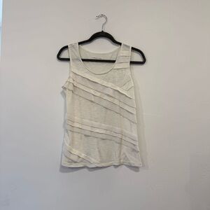 Coldwater Creek Cream Layered Tank Top